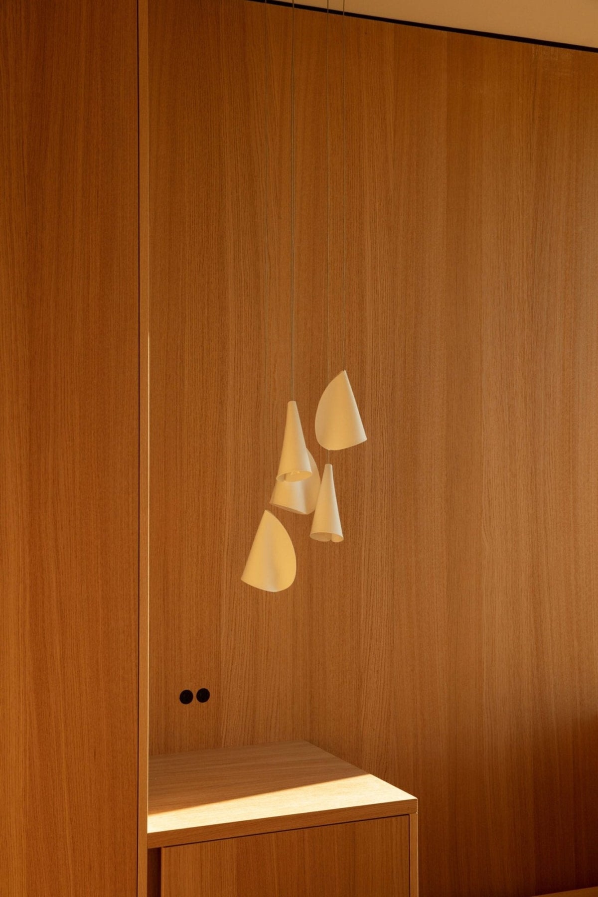 Olshaion Geometrische hanglamp van keramiek