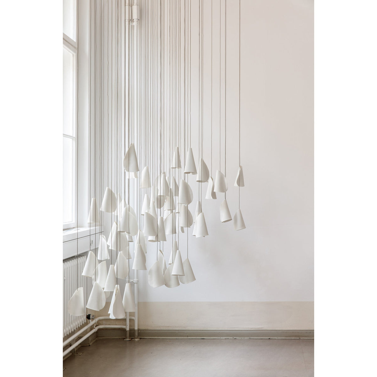 Olshaion Geometrische hanglamp van keramiek