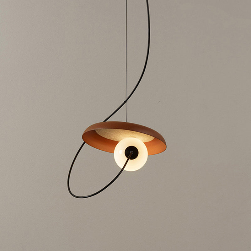 Avi Stijlvolle Art Deco Hanglampen Zwart/Wit/Koper Slaap/Woonkamer