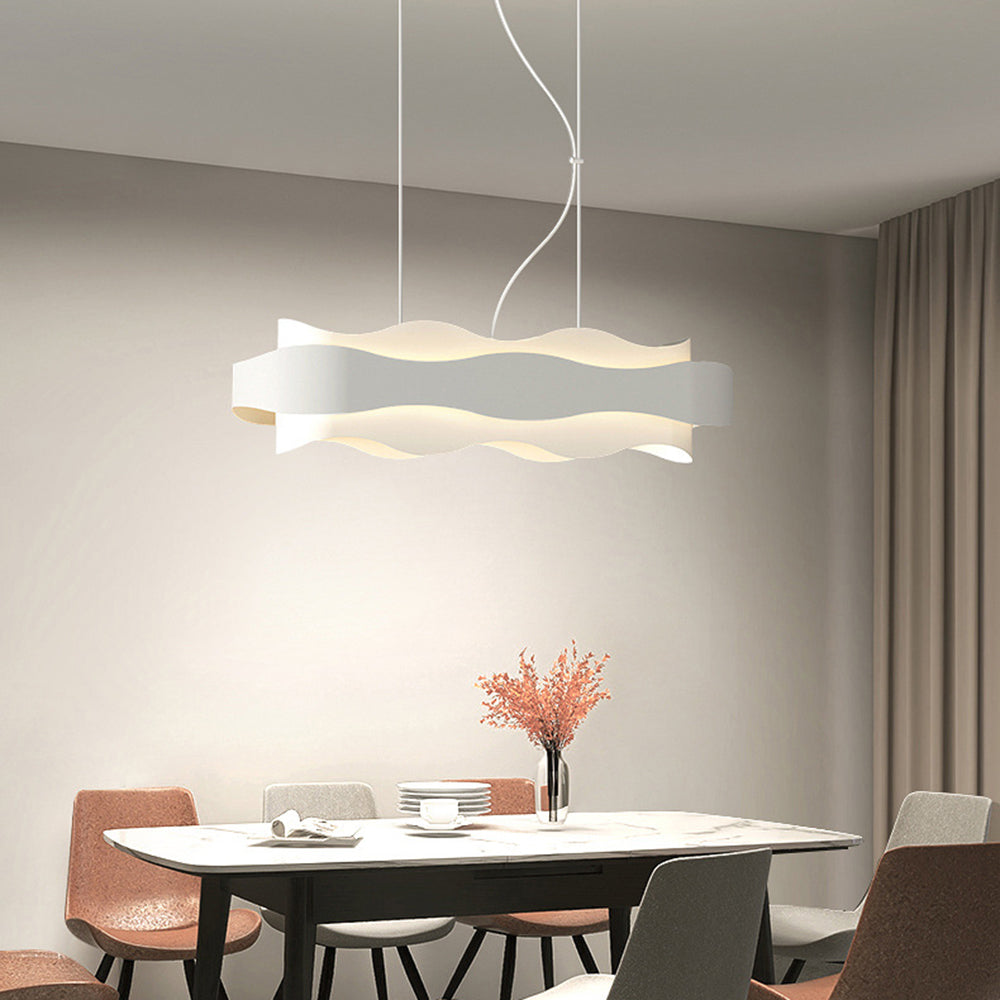 Bella Art Deco Bloemvorm Metalen Hanglamp, Wit, Woonk/Eetk/ Slaapkamer