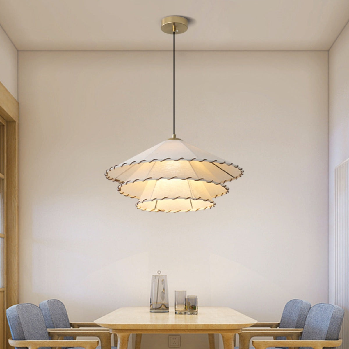 Boho Moderne Grote LED Hanglampen Metaal Stof Woonkamer Eetkamer