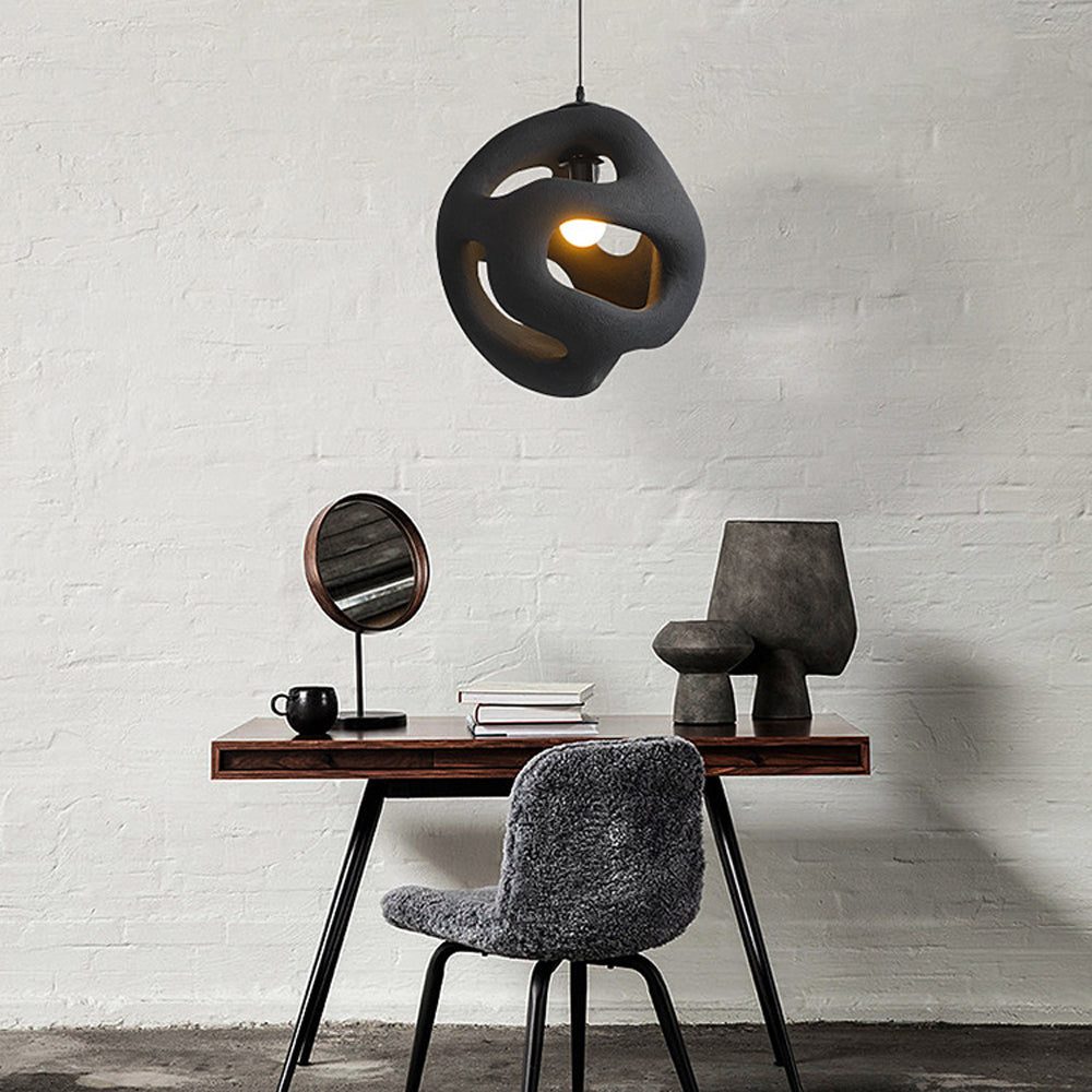 Byers Moderne Onregelmatige LED Hanglamp Wit/Zwart Resin Binnen