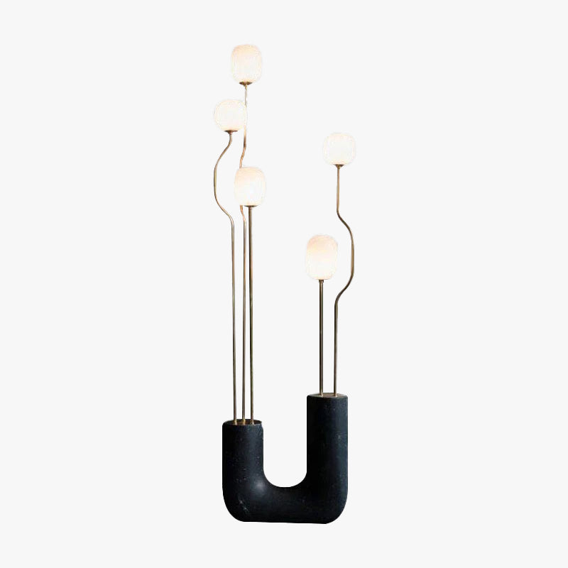 Felix Design LED Vloerlampen Zwart Metaal Glas Eetkamer Slaapkamer