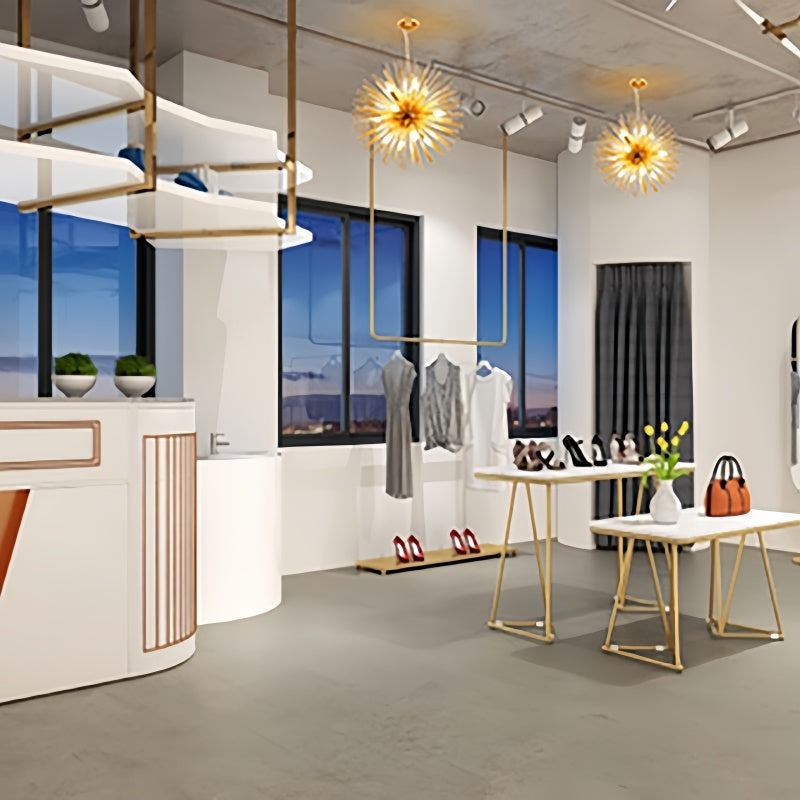 Colon Moderne LED Kroonluchters Goud Metaal Eetkamer/Woonkamer/Bedkamer