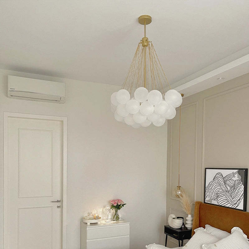 Valentina Design Bol LED Hanglamp Metaal/Glas Zwart/Goud Slaap/Eet/Woonkamer