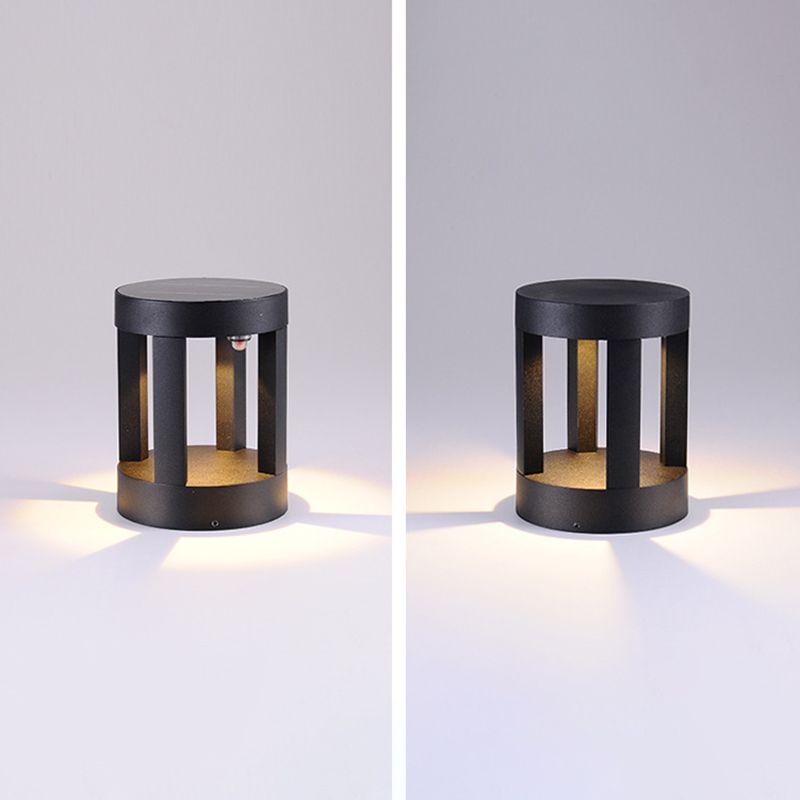 Pena Moderne LED Loom Buitenlamp Zonne Metaal Zwart Tuin/Stoeprand/Balkon