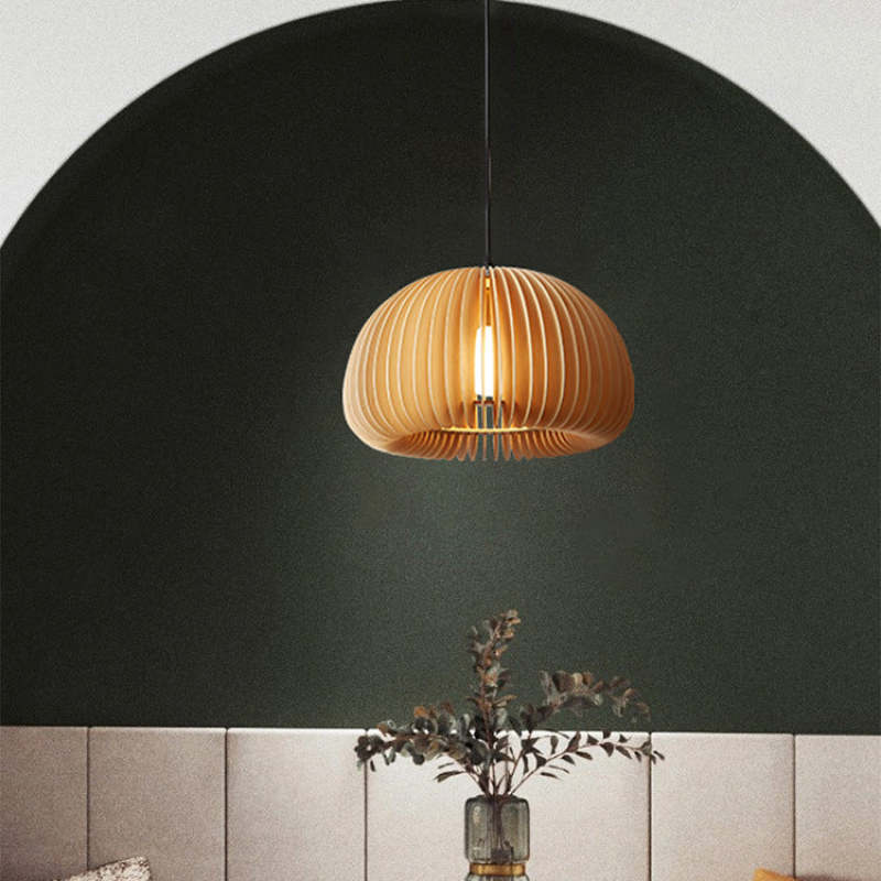 Ozawa Moderne Design Ronde  LED Hanglamp Hout Woonkamer Keuken