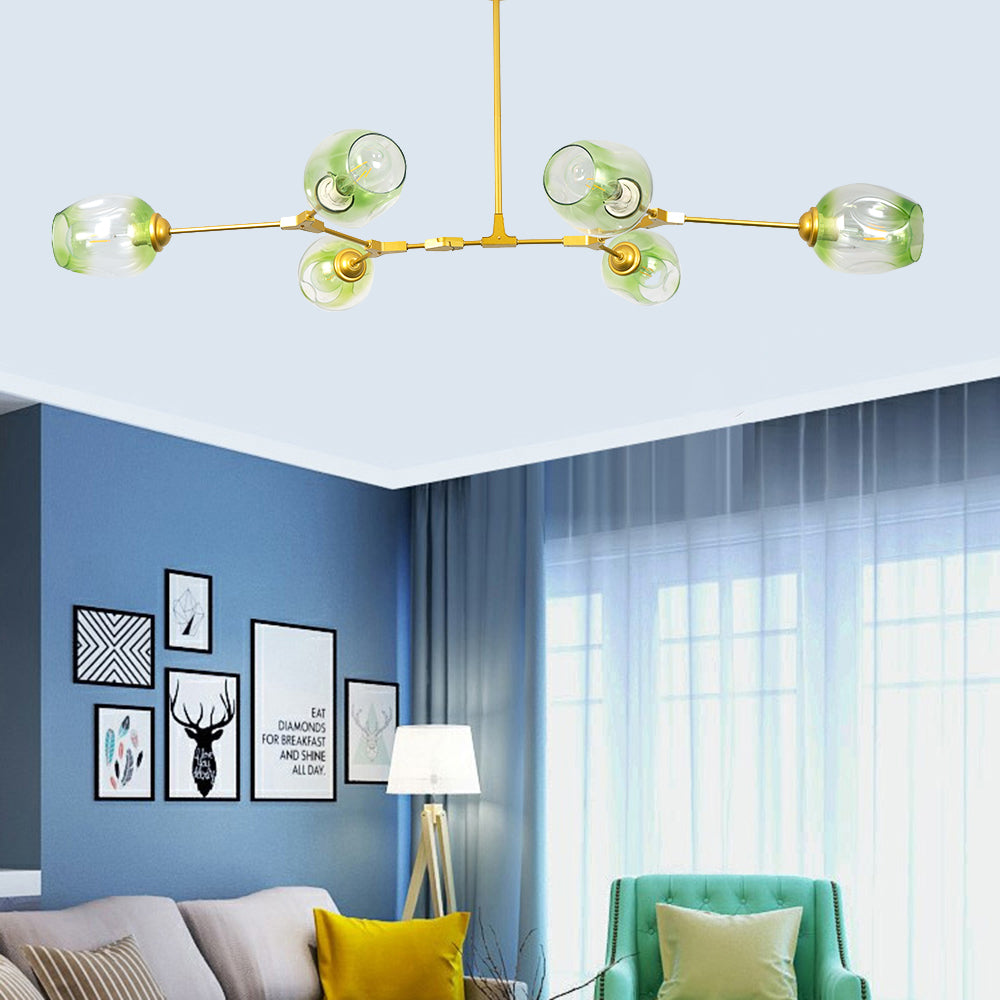 Valentina Ronde LED Hanglampen Metaal Glas Slaapkamer Woonkamer