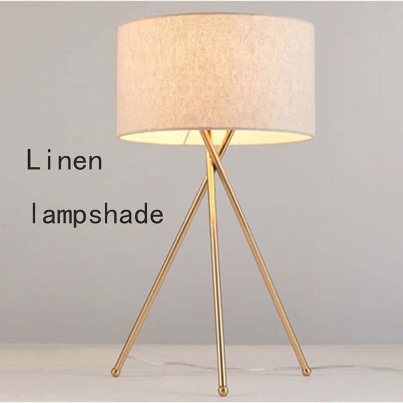 Alessio Ronde LED Tafellampen Vloerlampen Metaal Stof Woonkamer