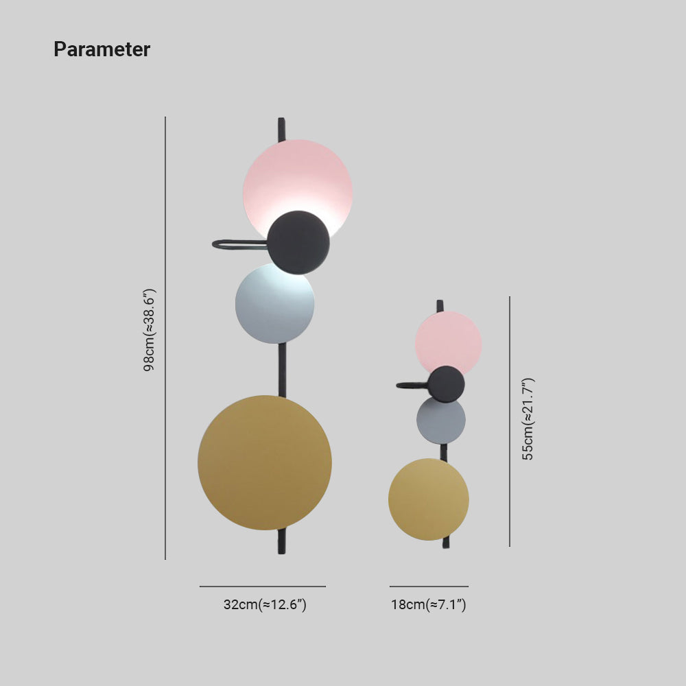 Emyr Ronde Moderne LED Wandlamp Metaal Woonkamer Eetkamer