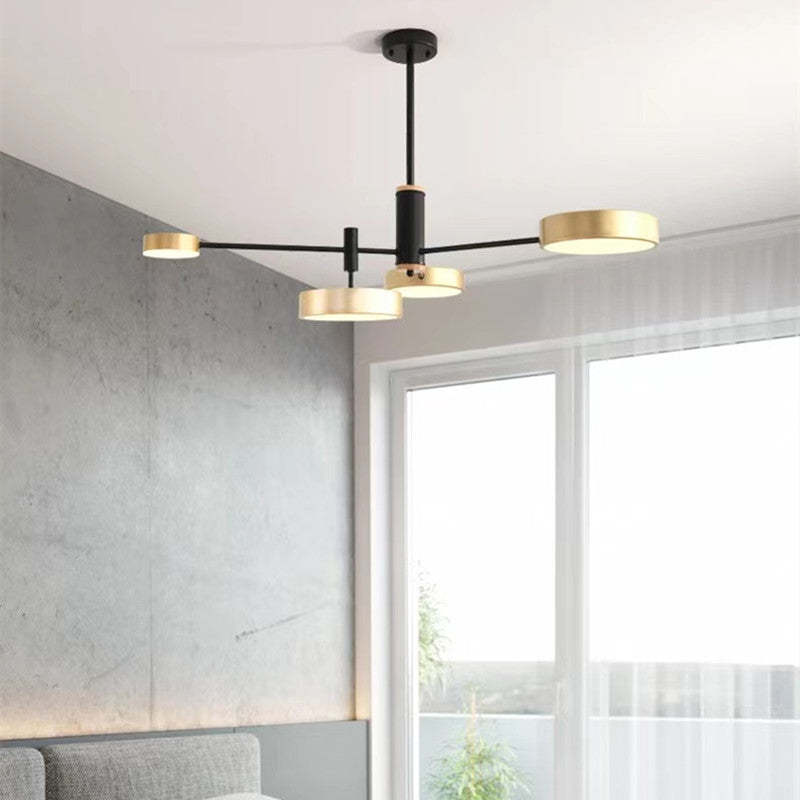 Sienna Moderne LED Hanglampen Grijs Wit Goud Metaal Slaap/Woon/Eetkamer