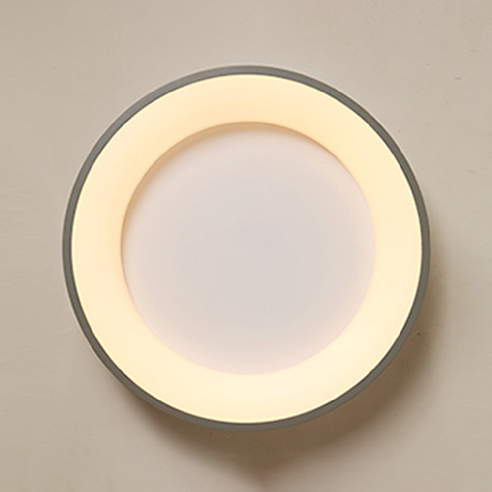 Quinn Moderne Ronde LED Plafondlamp Metaal/Acryl Wit/Grijs Woon/Eetkamer