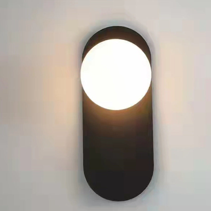 Valentina Moderne LED Wandlampen Zwart/Goud Glas Slaapkamer/Woonkamer