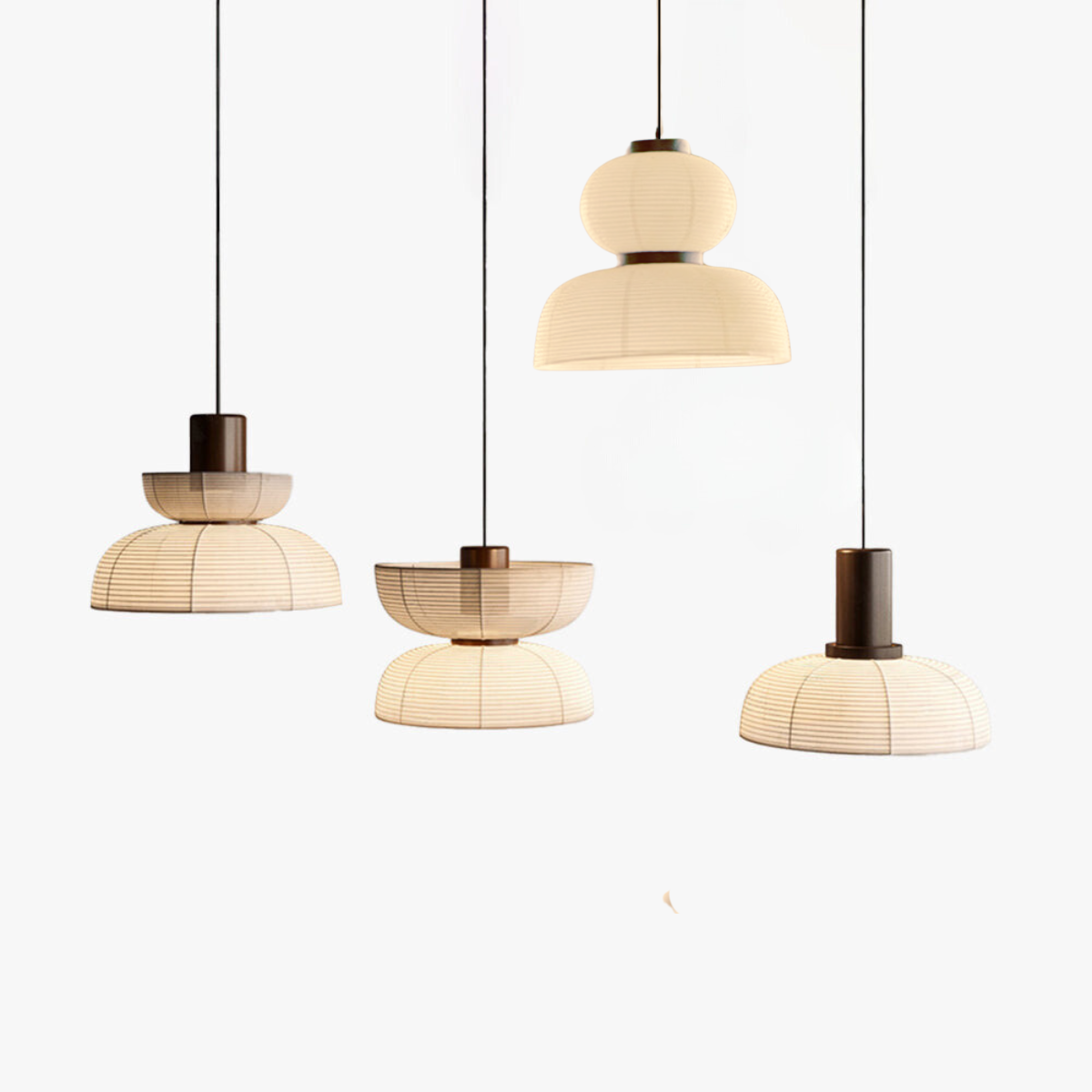Ozawa Design LED Hanglamp Metaal/Stof Beige Slaap/Woon/Eetkamer
