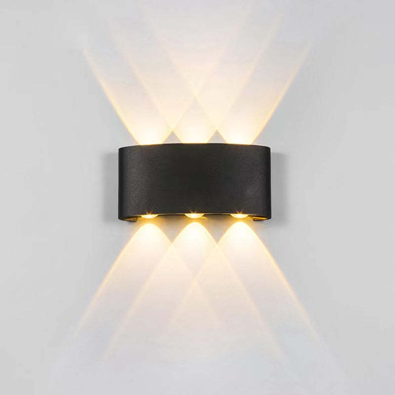Orr Buiten Waterbestendig Metaal LED Wandlampen Zwart/Wit Tuin