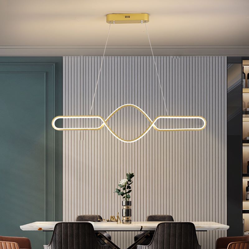 Bouvet Scandinavische Geometrische Metalen Kruislineaire Hanglamp