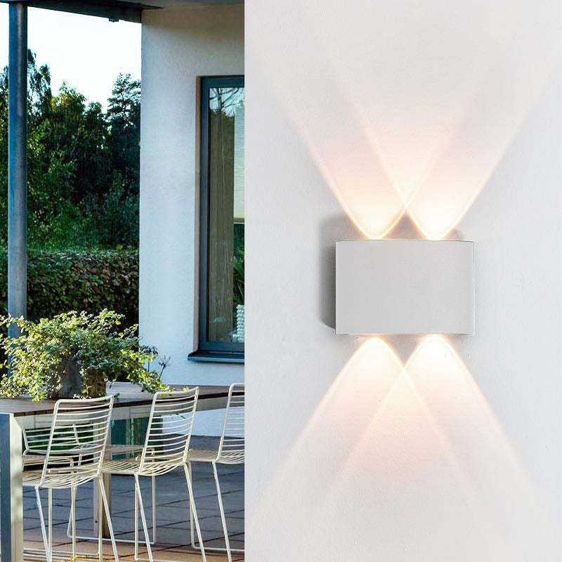 Orr Buiten Waterbestendig Metaal LED Wandlampen Zwart/Wit Tuin