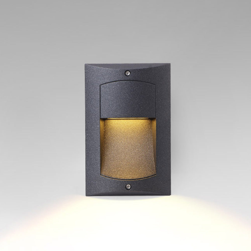 Orr Moderne LED Buitenlamp Zwart Metaal/Acryl Hal Trappenhuis