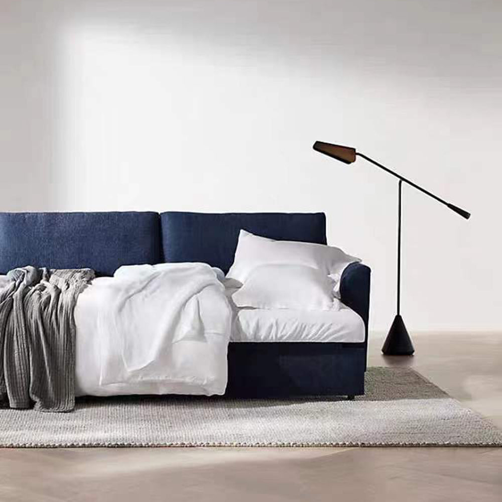 Salgado Moderne Minimalistische Driehoekige LED Vloerlamp Zwart Marmer/Metaal