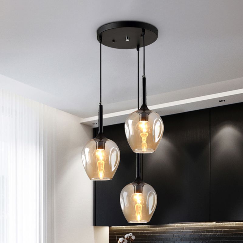 Valentina Moderne Design LED Hanglamp Glas Slaapkamer Woonkamer