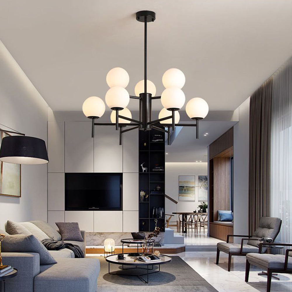 Alessio Moderne Globe LED Hanglamp Bubble Van Metaal/Glas Woonkamer