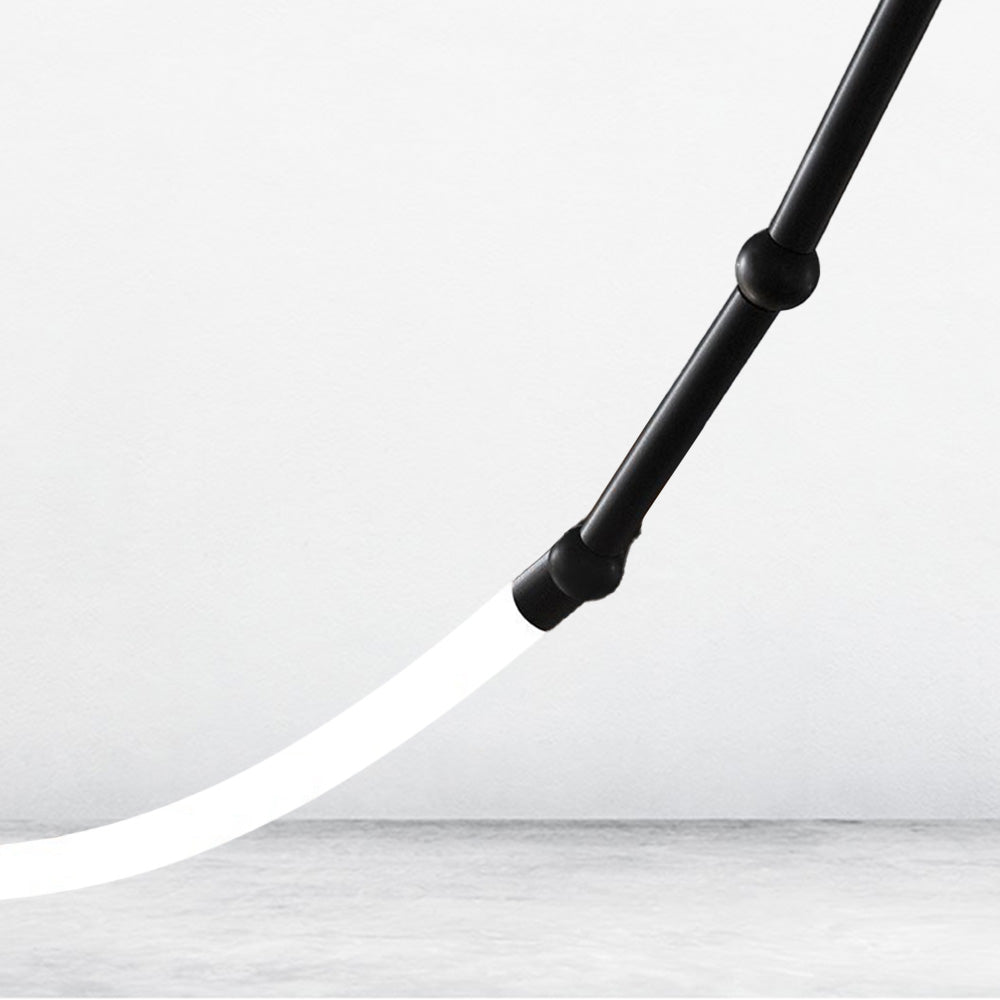 Edge Industriele LED Hanglamp Zwart Wit Metaal Silicone Slaapkamer