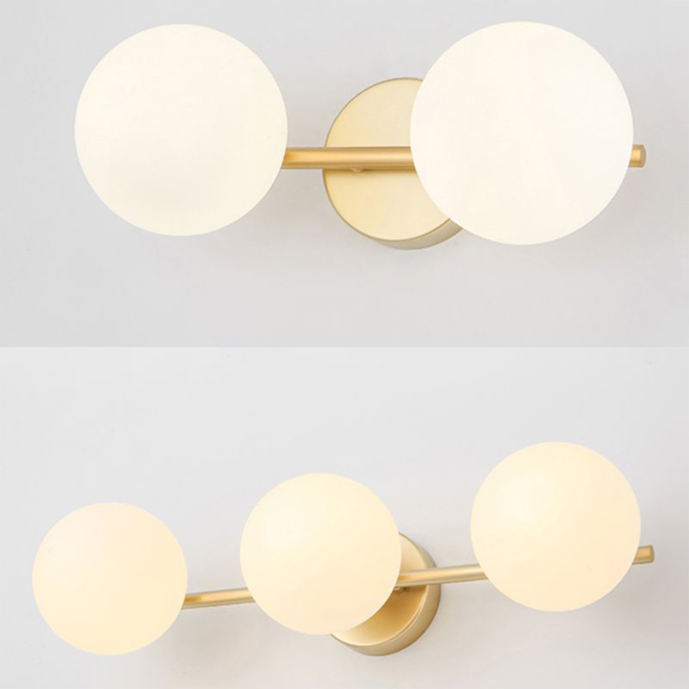 Valentina Ronde Kleine LED Wandlamp Metaal Glas Eetkamer Woonkamer