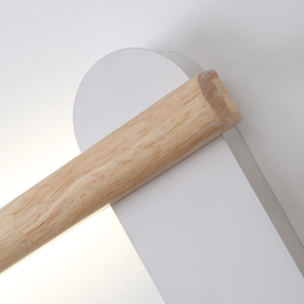 Ozawa Moderne Lineair LED Wandlamp Hout Wit/Hout Slaapkamer/Woonkamer/Eetkamer