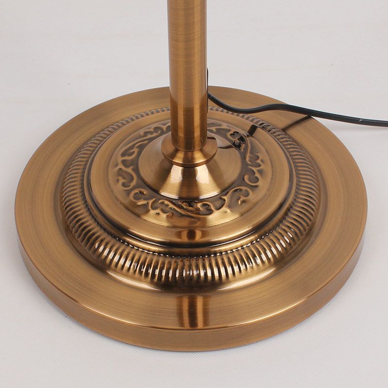 Eryn Antieke Vloerlamp Multi Kleuren Metaal/stof, Slaapkamer