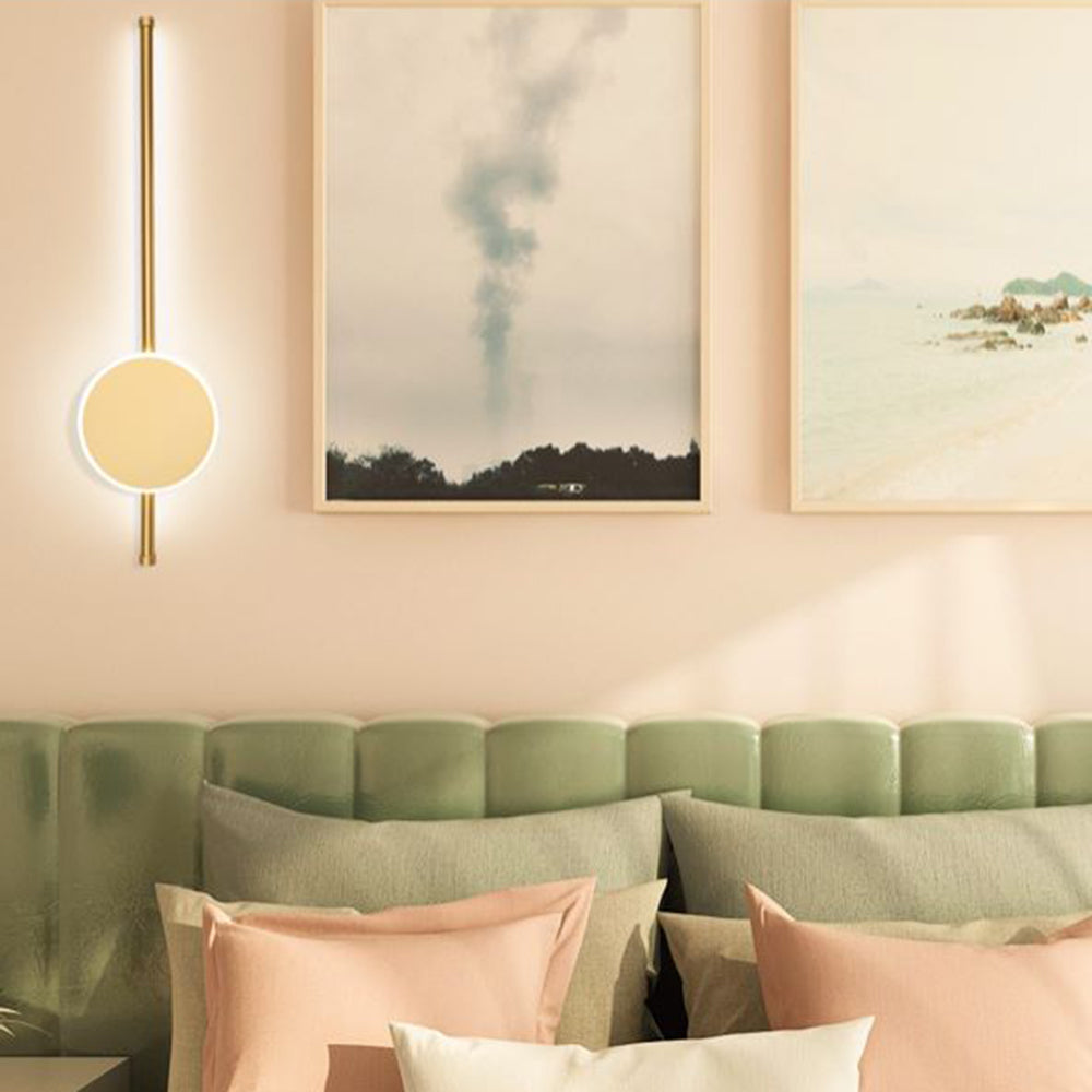 Edge Moderne Ronde Lineaire LED Wandlamp Wit/Zwart/Goud Woon/Slaapkamer Metaal&PC