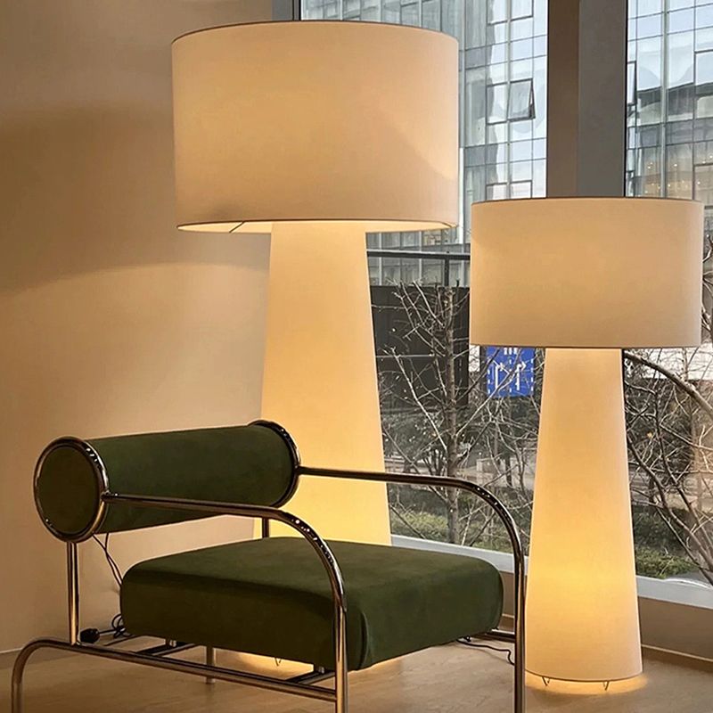 Eryn Moderne Design LED Cilinder Vloerlamp Metalen Stoffen Eetkamer/Woonkamer