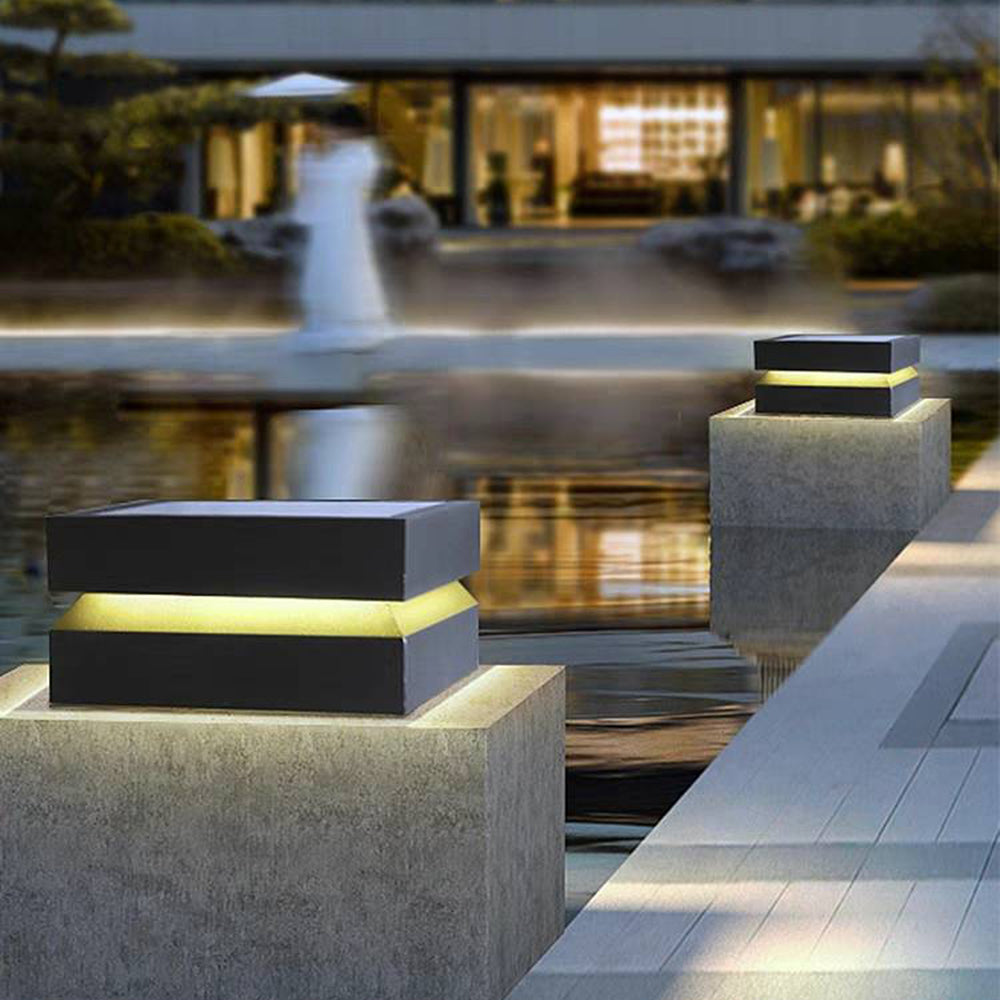 Riley Moderne Design LED Vierkant Buitenlamp Metaal Zwart Buiten