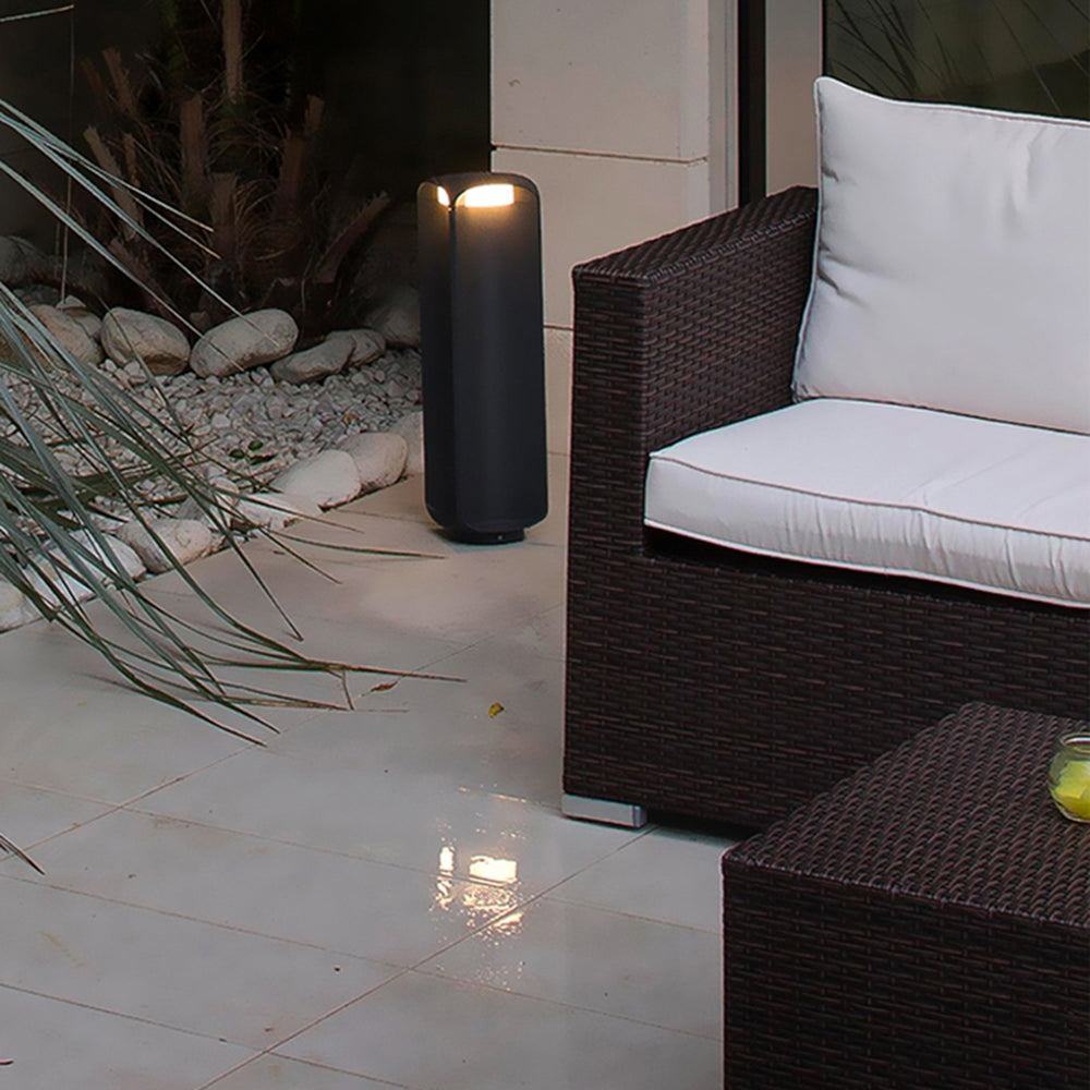 Pena Moderne Design LED Buitenlamp Zwart Metaal Glas Buiten
