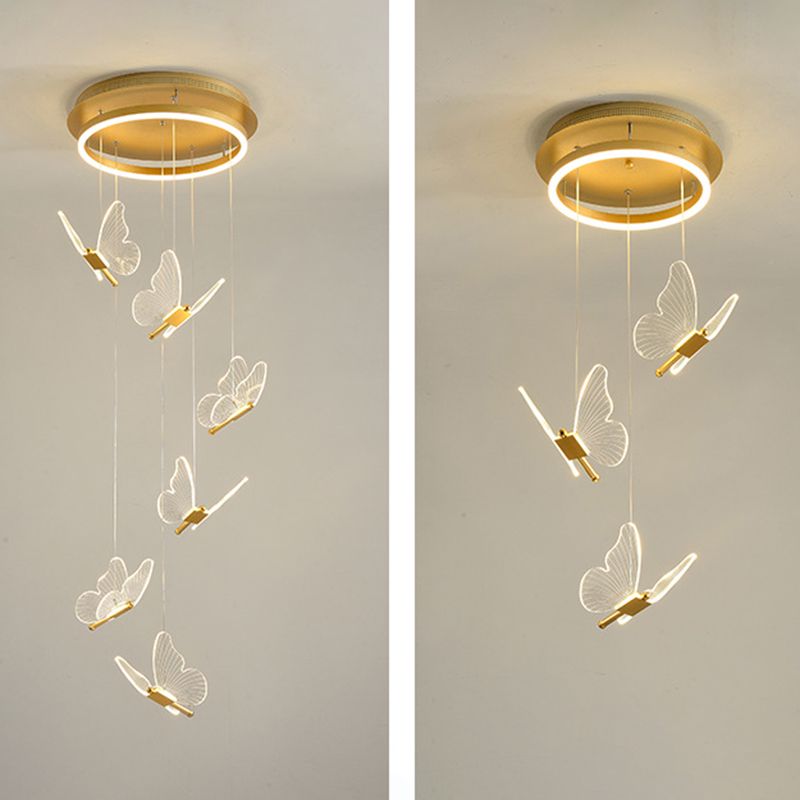 Olivia Vintage Design LED Hanglamp Metaal Goud Slaapkamer Woonkamer