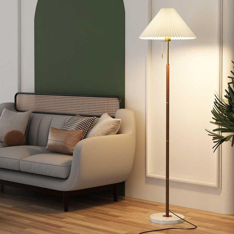 Ozawa Moderne Design LED Geplooide Vloerlamp Metalen Stoffen Eetkamer/Woonkamer