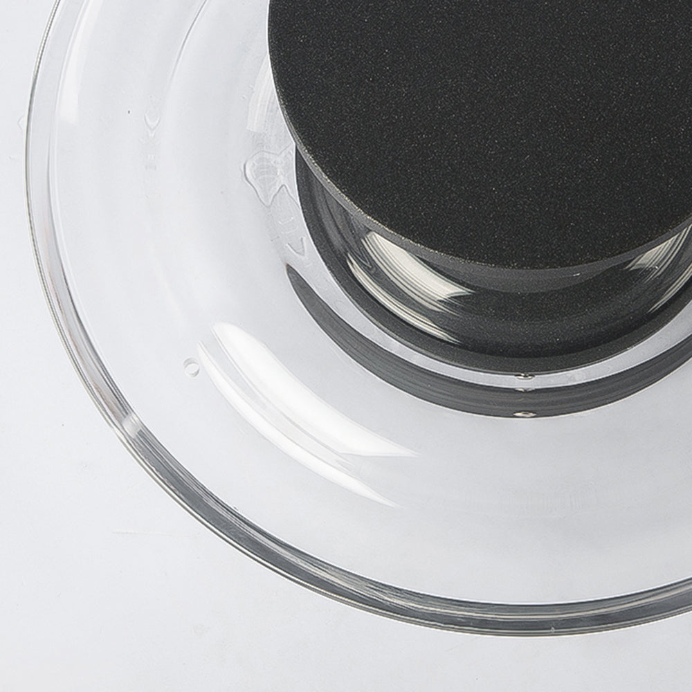 Orr Moderne Ronde Buitenlamp Zwart/Zilver Acryl/Metaal Tuin Hal
