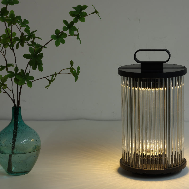 Orr Kleine LED Vloerlampen Zwart Metaal Glas Buiten Tuin Hal
