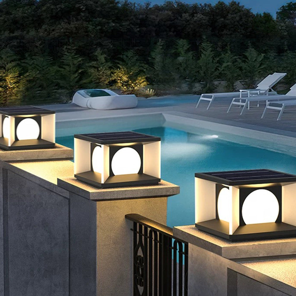 Orr Moderne Vierkante LED Buitenlamp, Metaal, Slaapkamer