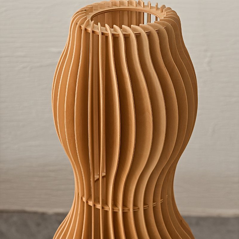 Ozawa Modern Design LED Vloerlamp Uniek Houten Creatief Woonkamer