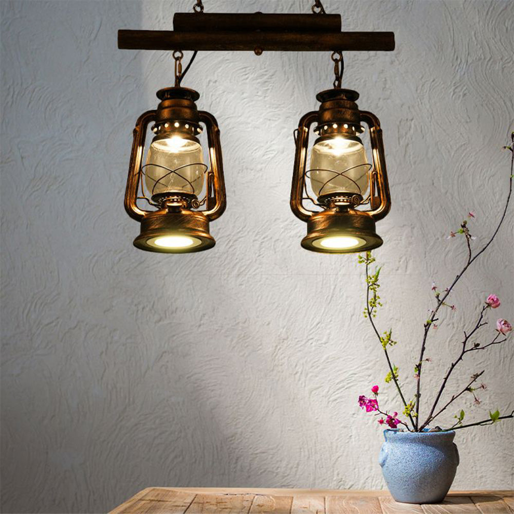 Alessio Retro Kleine LED Hanglampen Metaal Glas Woonkamer Eetkamer