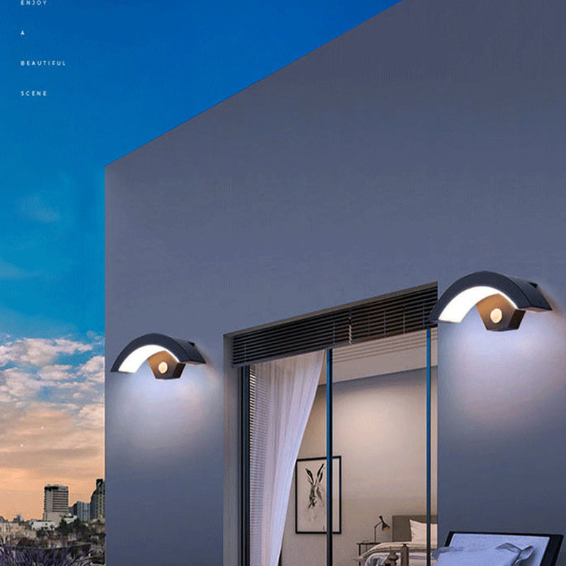 Orr Design LED Wandlampen Zwart Metaal Acryl Tuin Hal Buiten