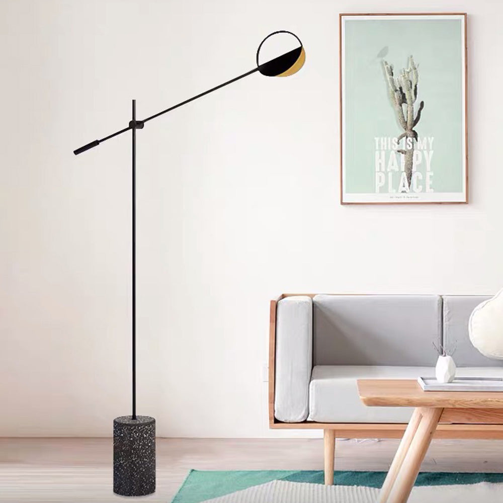 Salgado Moderne Minimalistische Vloerlamp Zwart Goud Metaal Woonkamer