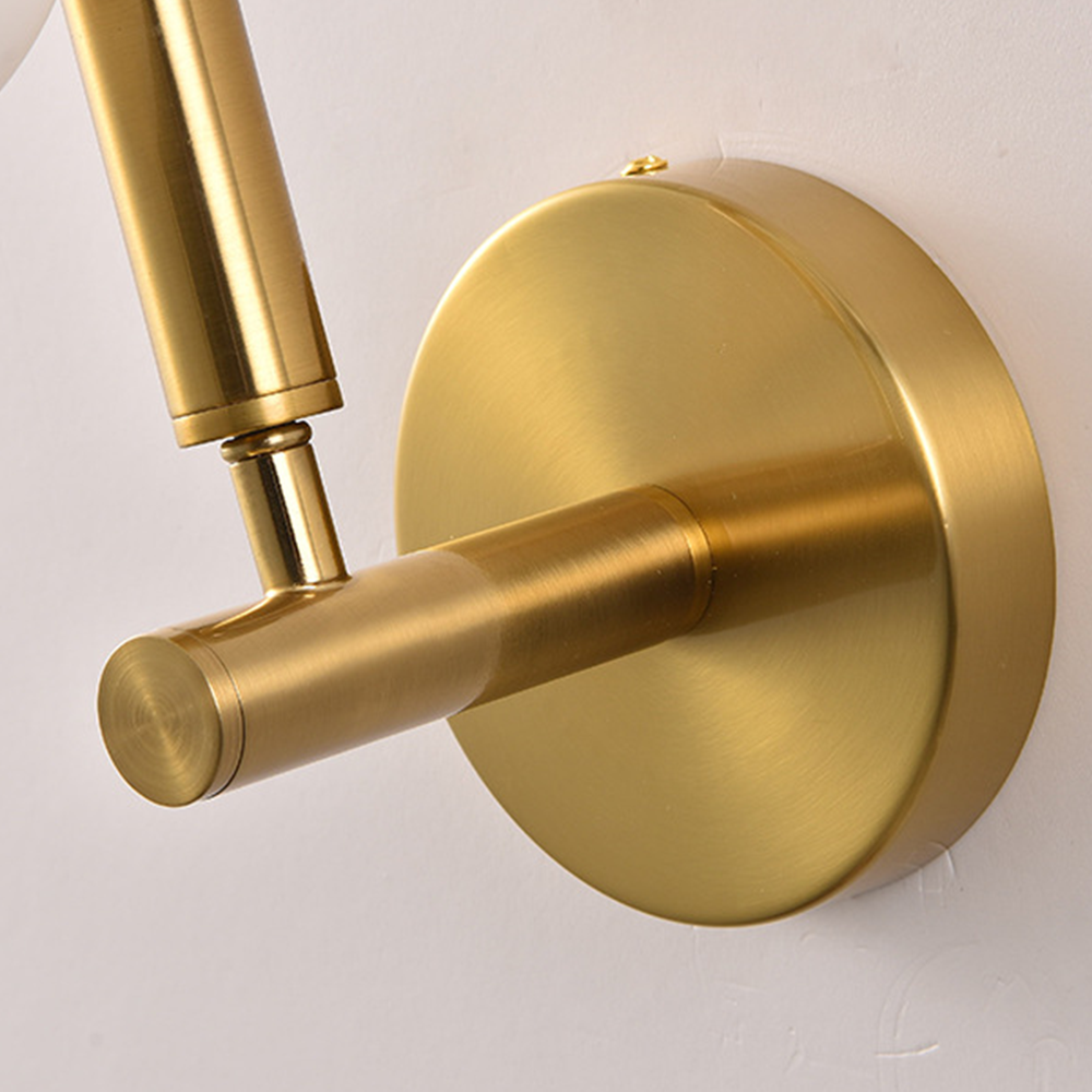 Valentina Design Ronde LED Wandlamp Goud Zwart Metaal Glas Eetkamer