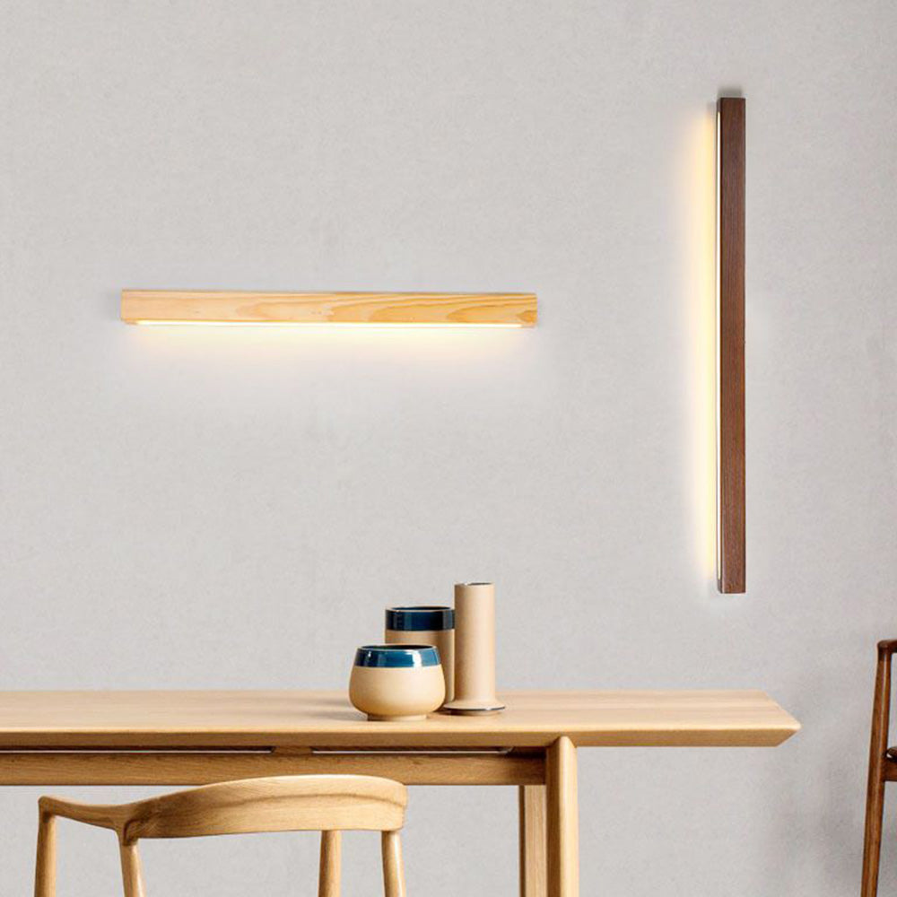 Ozawa Moderne LED Wandlamp Bruin Hout Metaal Woonkamer Eetkamer