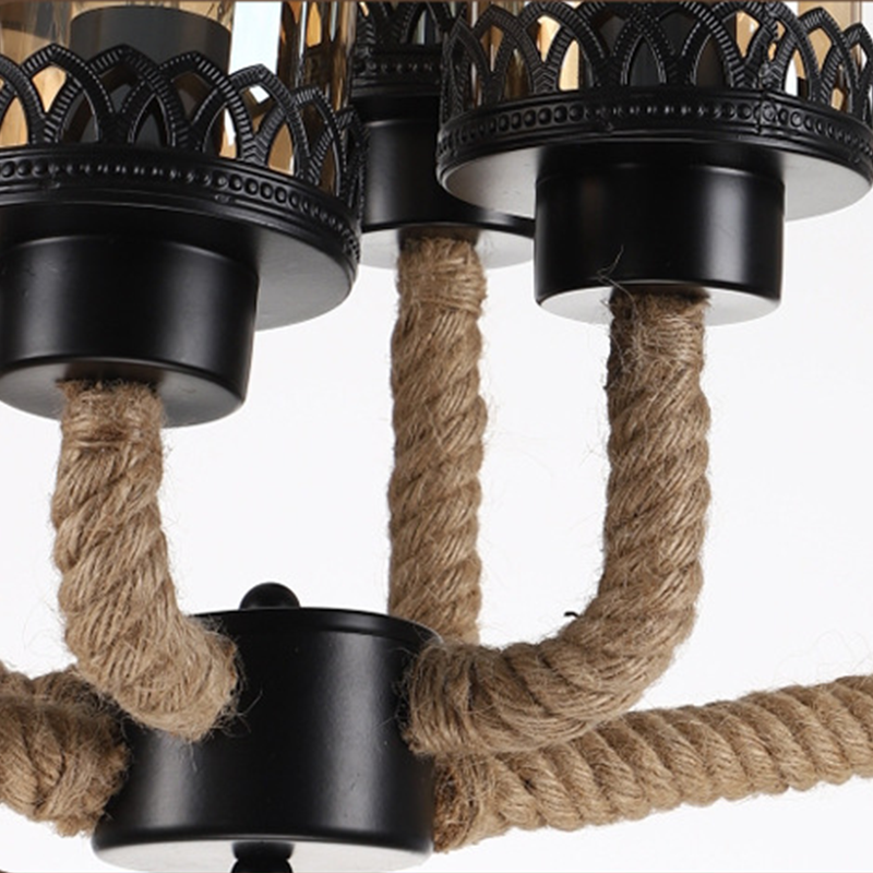 Epoch Retro LED Hanglampen Zwart Metaal Eetkamer/Badkamer