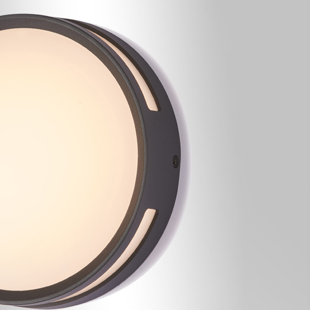 Orr Modern Grote Rond LED Wandlamp Witte Zwart Goud Metal Buiten