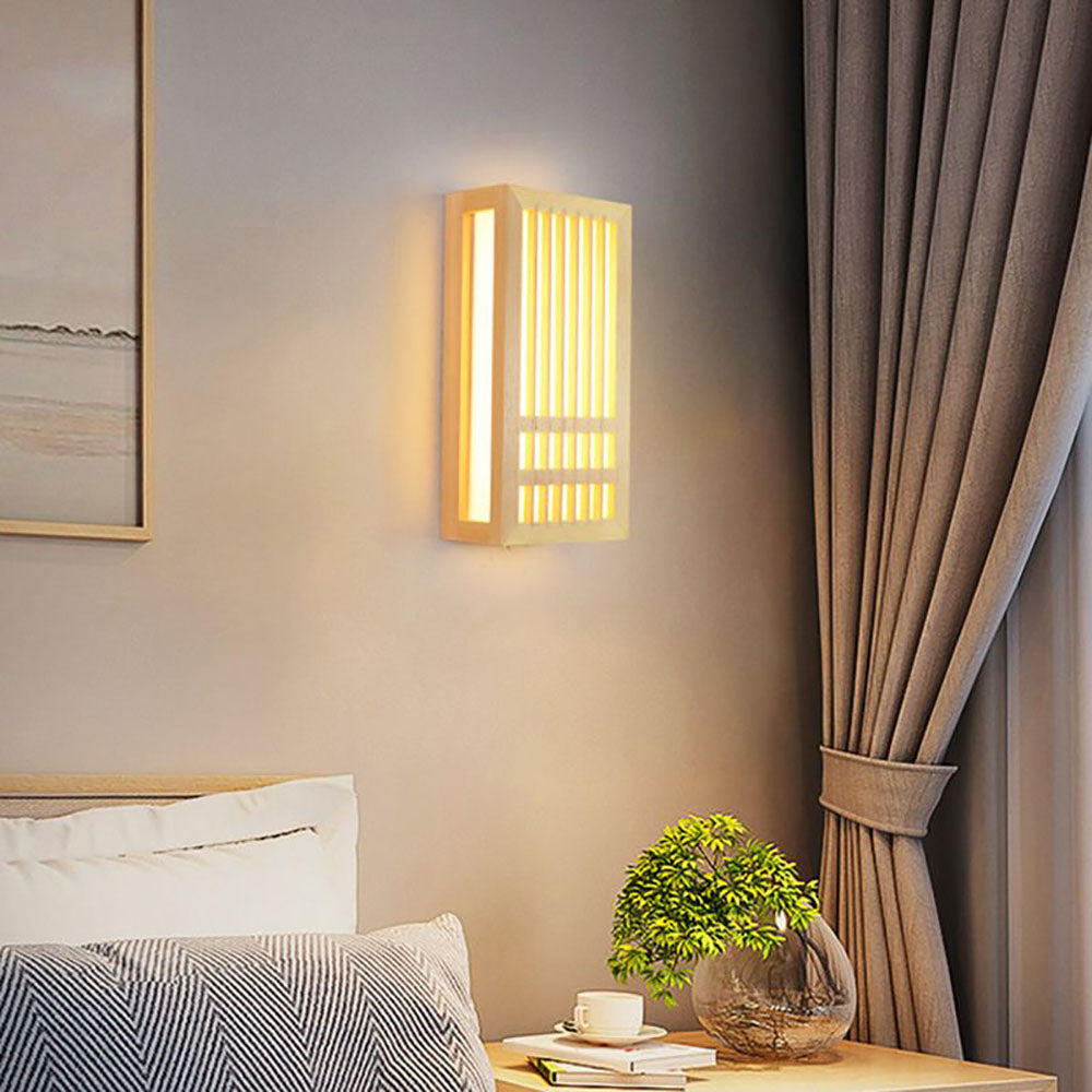 Ozawa Design LED Wandlamp Hout Groot Acryl Woonkamer Slaapkamer