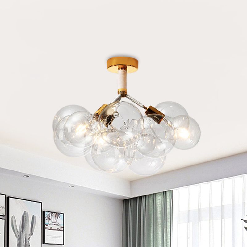 Valentina Vintage Design LED Plafondlamp Glas Slaapkamer Woonkame