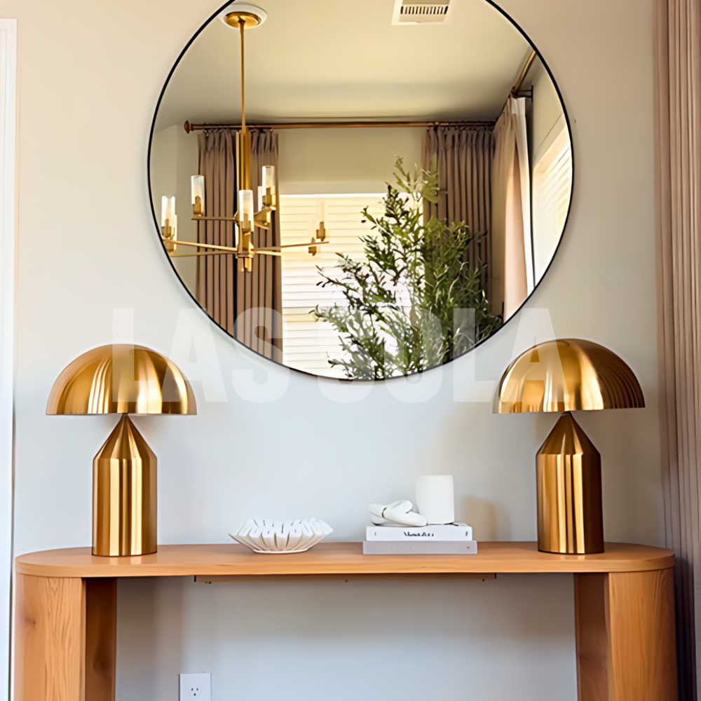Quinn Mushroom LED Zwart Wit Goud Tafellampen Metaal Eetkamer
