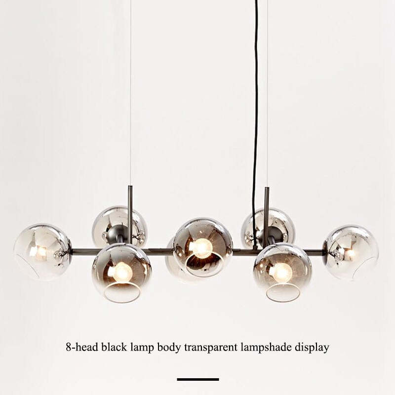 Valentina Ronde LED Hanglampen Zwart Goud Metaal Glas Woonkamer
